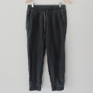 ANTHROPOLOGIE linen joggers